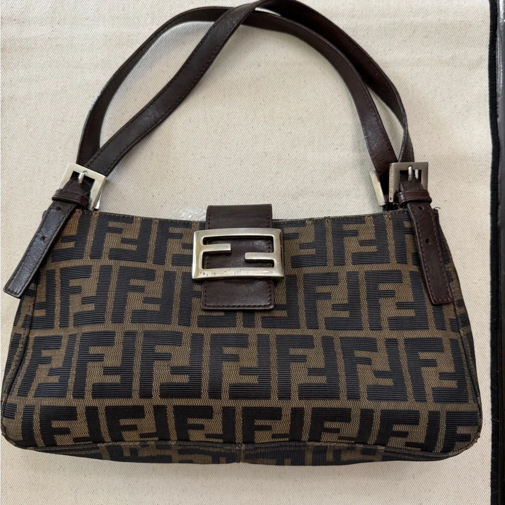 FENDI Zucca Shoulder Bag in Tobacco - Picture 3 of 12